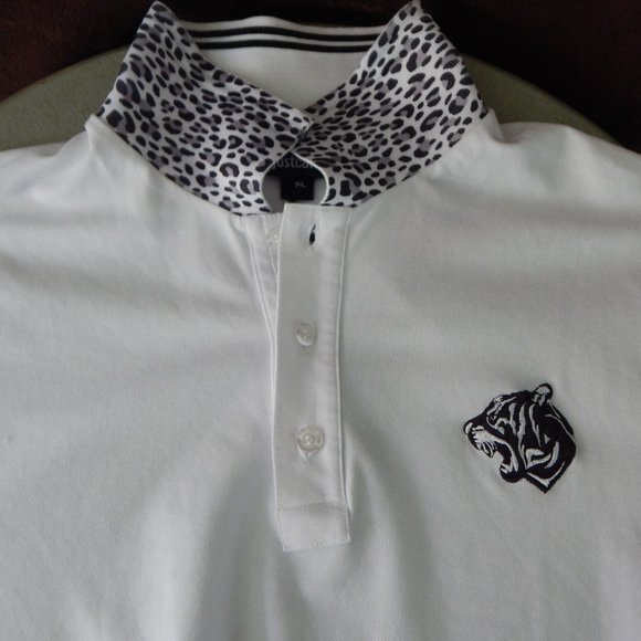 JUST CAVALLI PATCH 3D TRIM PIQUE POLO SHIRT XL - Picture 1 of 5